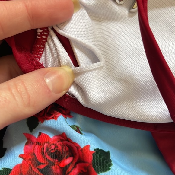 High waisted floral swimsuit - Picture 6 of 9